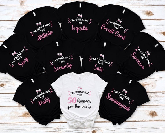 50th Birthday Party Shirt: "I'm Bringing The..." Group Tee