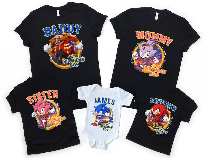 Sonic 2025 Birthday Shirt