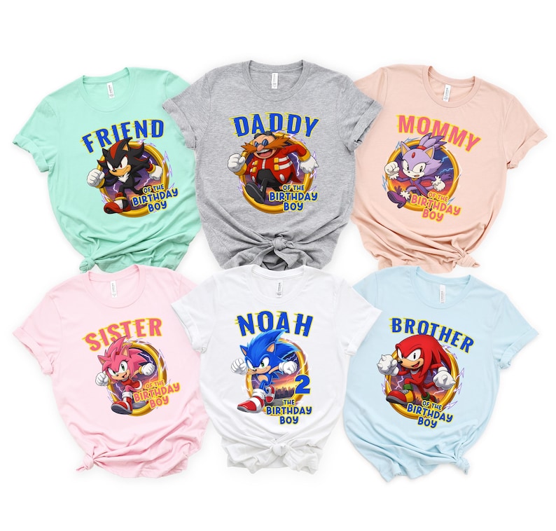 Sonic 2025 Birthday Shirt