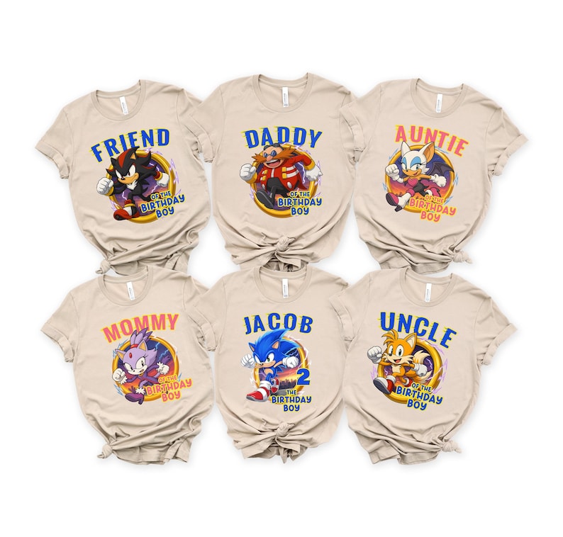Sonic 2025 Birthday Shirt