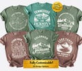 Custom Mountain Vacation Shirt: Personalized Family Camping Trip Tshirt or Sweat
