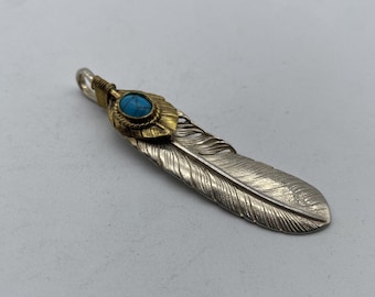 925 Sterling Silver Feather,Goros Feather Charm,Jewelry Finding