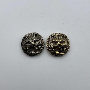 Embossed Cats Concho Leather Goods Decoration Rivets Screw Back