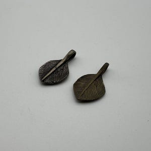 Brass Feather Charm Gifts,Jewelry Finding Necklace DIY Pendants
