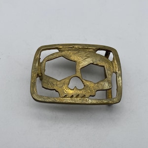 Brass Skull Buckle,Mens Belt Buckle,Leather Craft Hardwares