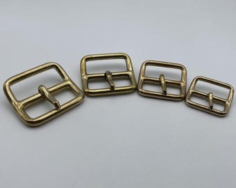 Brass Casted Belt Buckle Leather Bag Hardwares,Leather Boots Buckle,Bag Fastener Buckle,Size 26/30/35/38.5mm