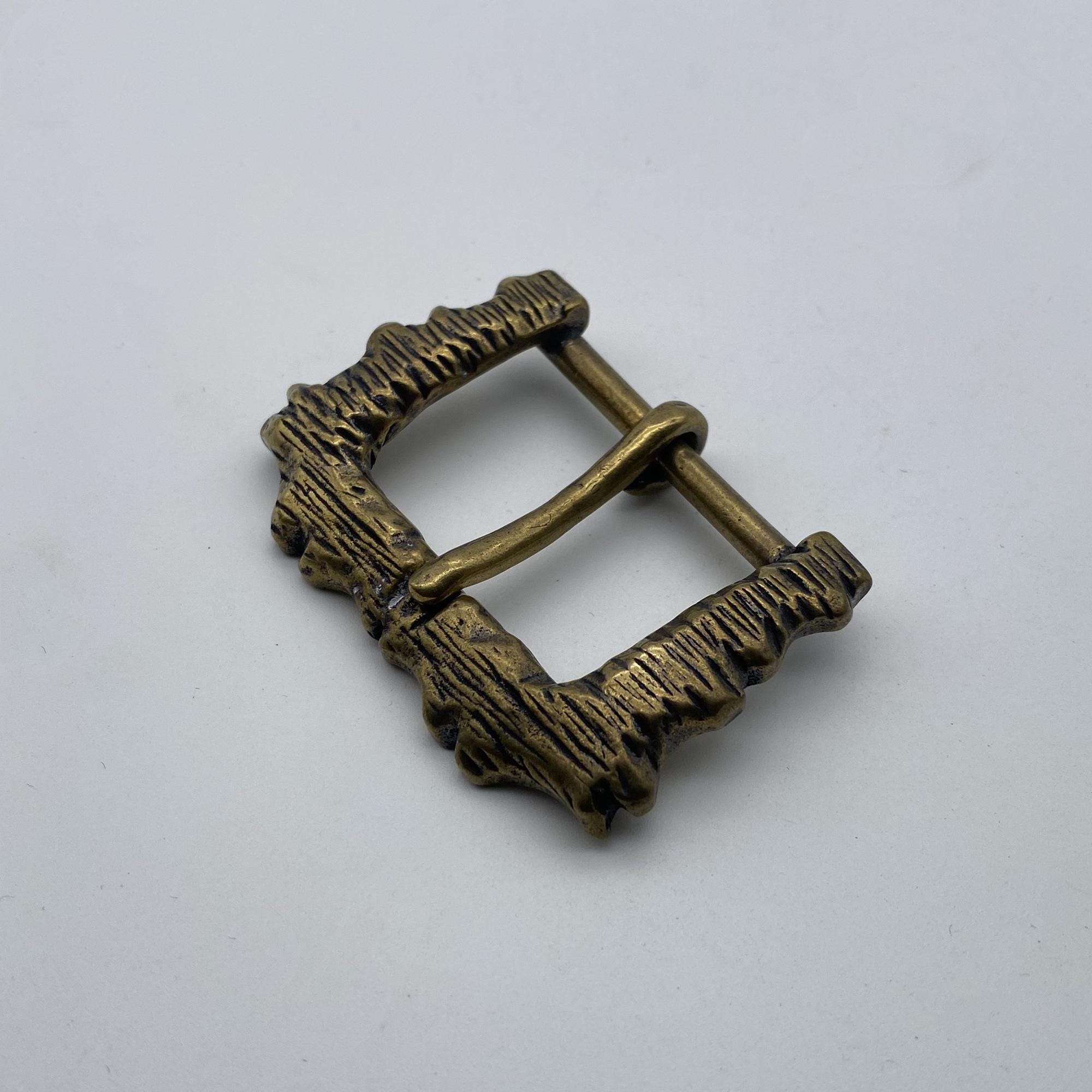 Hebilla De Cinturón De Cobre Rojo Para Hombre, Hebilla De Pin De Estilo Vintage Hecha A Mano Accesorios De Sujecion Para Cinturon Informal 40mm De Ancho