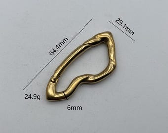 Brass Carabiner Brass Snap Hook Snap Clasp Men's Keychain