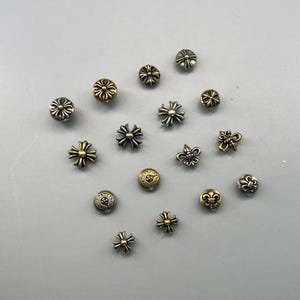 Geschroefde concho met klinknagels,accessoires voor leren decoratie,Jens Clothing Button,Leren klinknagels