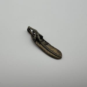 Bronze Feather Charm Gifts,Jewelry Finding Necklace DIY Pendants