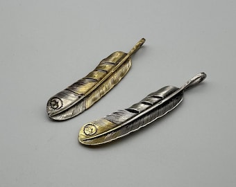 Regalos con dijes de plumas multicolores, hallazgos de joyería, collares y colgantes DIY