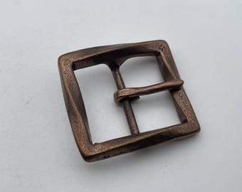 37 mm rote Kupferschnalle Herren stilvolle Gürtelschnalle Leder Hardwares