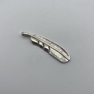 925 Sterling Silver Feather,Goros Feather Charm,Jewelry Finding