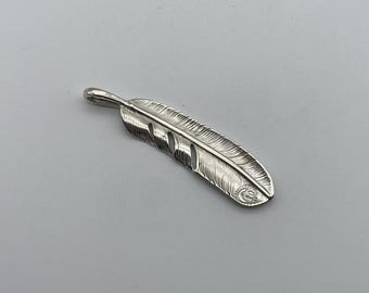 925 Sterling Silver Feather,Goros Feather Charm,Jewelry Finding