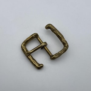 35mm Antique Brass Buckle Unique Leather Strap Buckle