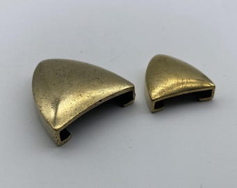 Brass End Tip Leather Belt Loop 22/32mm
