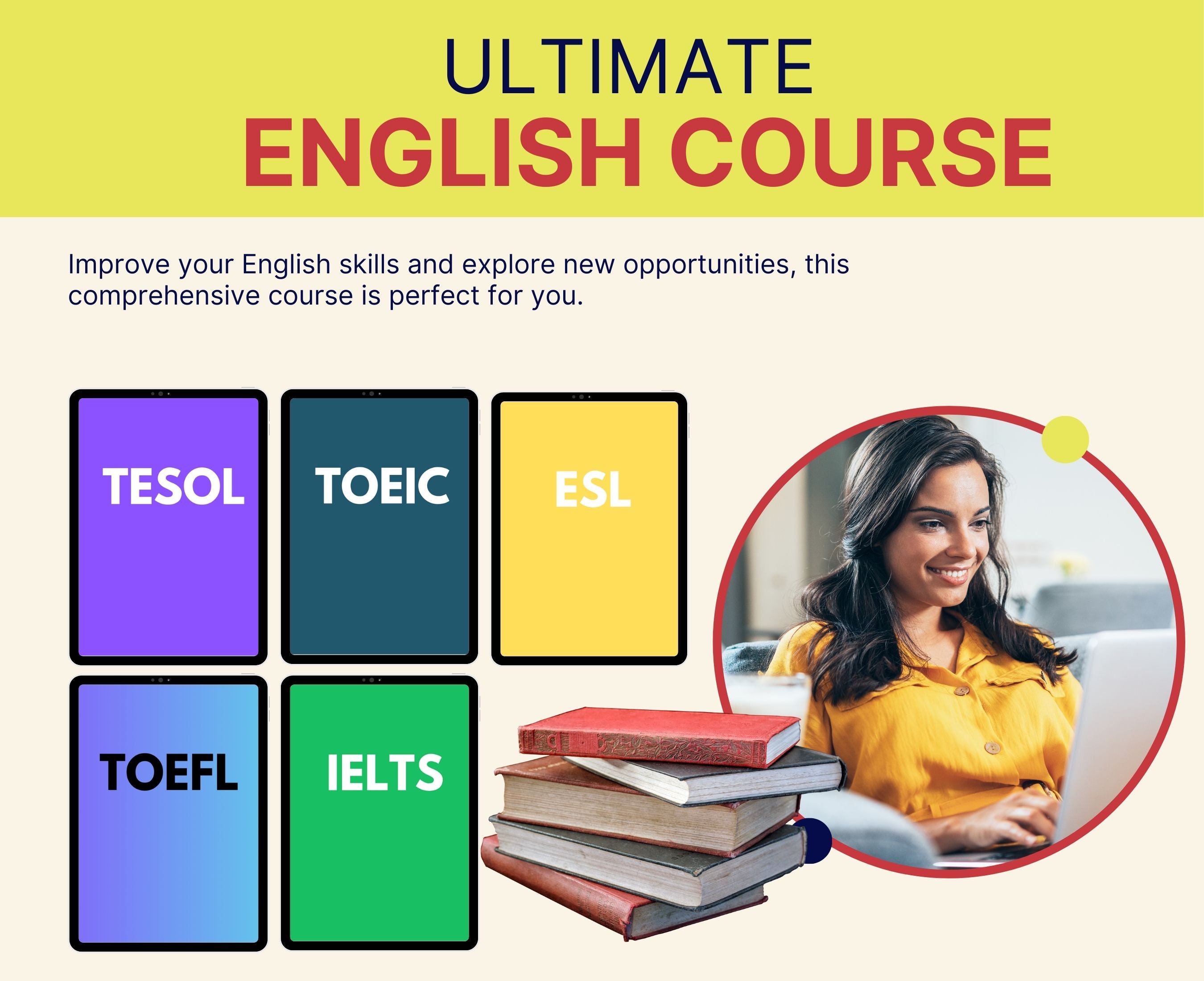 All-in-one English Learning Package: Ielts Toefl Toeic Tesol 
