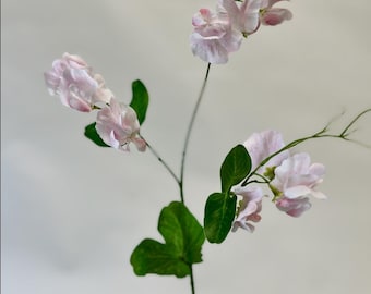 Rosa Duftwicke künstlich – zarter Einzelstiel für Boho Deko & florale Arrangements, naturgetreu und langlebig, Seidenblume für Vase