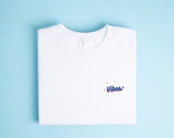 Vibes T-Shirt Unisex als Geschenk, Mama, cool, hip, dtf Druck, Girl, EU Produziert, Bio Baumwolle, Y2k Shirt, witziges Shirt, GOTS, Öko Tex