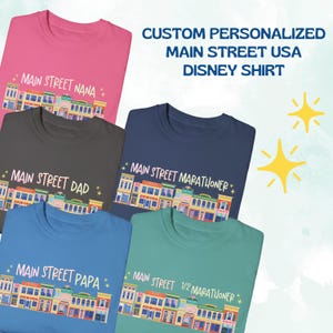 Main Street USA Custom Comfort Colors Shirt, Personalized Customizable Disney Family Shirt, Main Street Magic Kingdom Custom Shirt