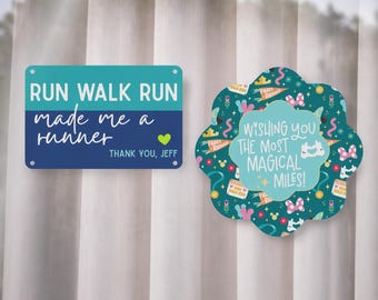 runDisney Inspirational Window Clings, Resort Window Decorations, runDisney Wine & Dine Half Marathon Weekend Decor