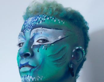 Latex Gill Prosthetics – Handmade Aquatic Creature Gills for Cosplay, SFX Makeup & Performance