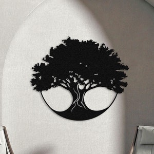 Large Tree of Life Metal Wall Art, Nature Inspired Decor, Metal Tree Wall Art, Colored Tree, Wall Hangings, Season Trees, Mothers Day Gift