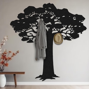 Large Metal Bonsai Coat Rack,Tree of Life Metal Art, Entryway Rack, Tree Hooks Decor, Tree Hanger, Modern Coat Rack, Tree Metal Wall Hanger