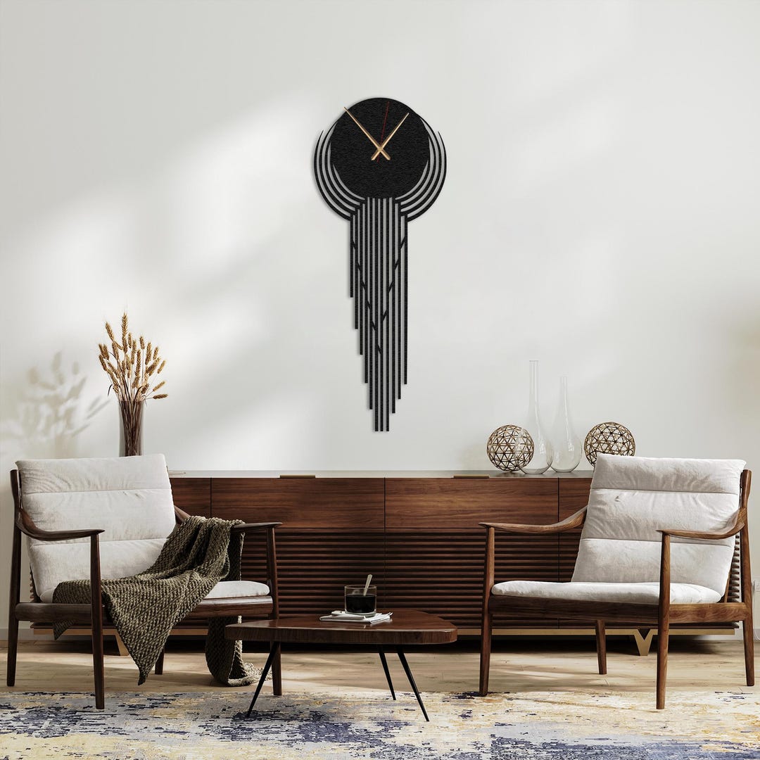 Extra Large Modern Minimalist Metal Wall Clock, New Season Wall Clock ...