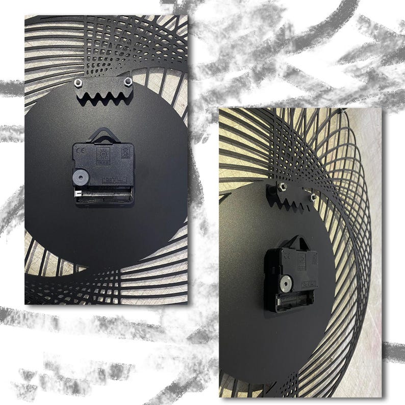 Geometric LED Metal Wall Clock,Metal Large Wall Clock with LED,Minimalist Silent Clock Decor,Boho Wall Clock,Modern Wall Clock,Office Decor