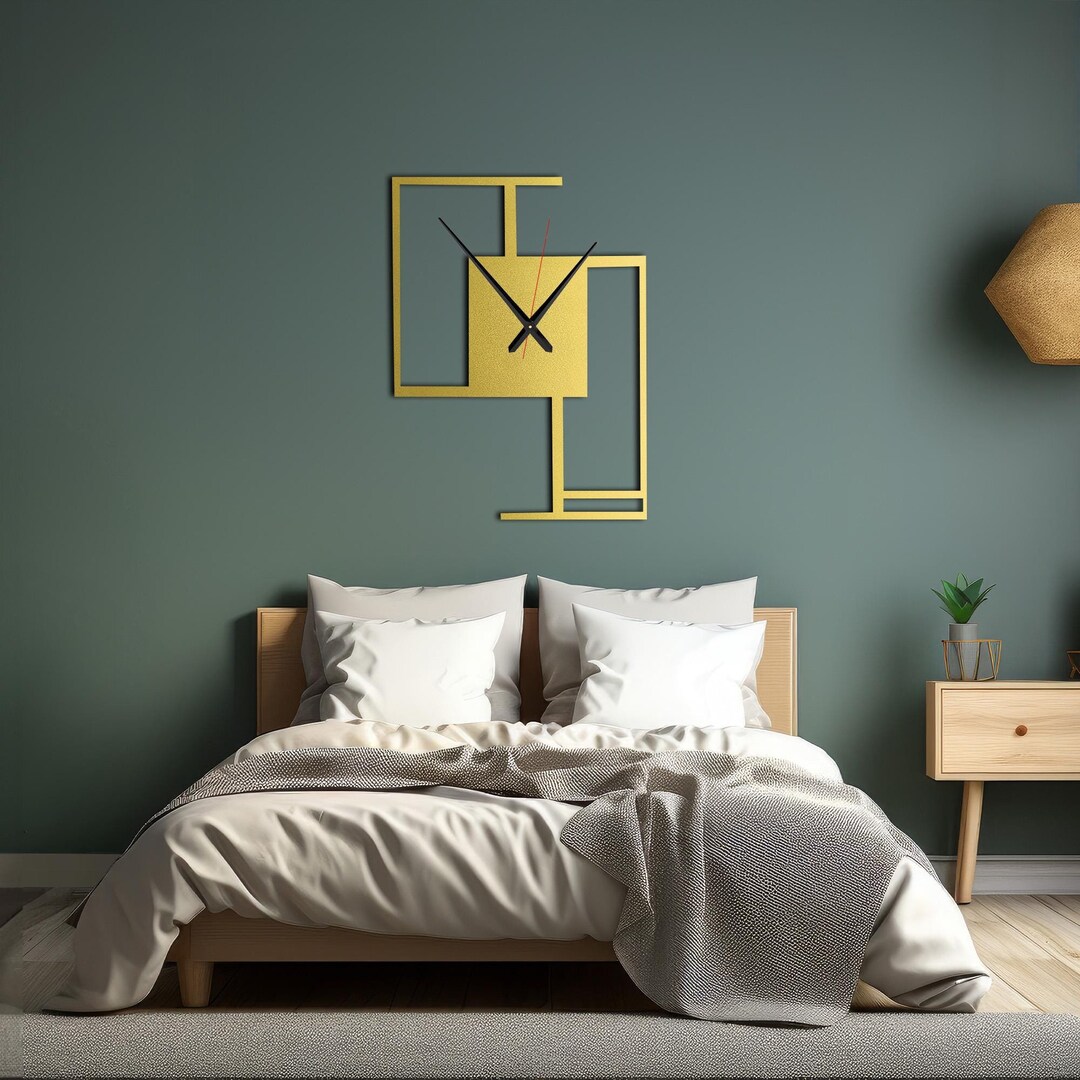 Modern Minimalist Gold Metal Wall Clock, Best Clock Gift for Home, Boho ...