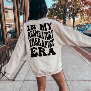 Sweatshirt ademhalingstherapeut, RRT-sweater, RRT-cadeau, in mijn tijdperk van de ademhalingstherapeut, sweater therapeut, ademhalingsgradiënt