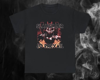 Masacre para prevalecer camiseta, camisa de banda de metal, regalo de amante de la música, camisa para hombre, camisa para mujer, camiseta de banda de rock genial