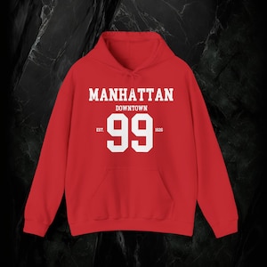 Manhattan Hoodie | New York City Downtown Hoodie | EST 1626 Sweatshirt | NYC Apparel | Urban Streetwear | Manhattan NY Gift