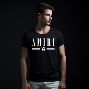 Camisa Amiri, Camiseta Amiri, Camisa de marca, Ropa Amiri, Ropa de lujo, Camisa para hombre, Camisa para mujer, Regalos, Regalo de cumpleaños, Tallas para niños imagen 2