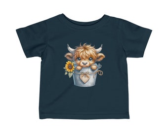 Feinjersey-T-Shirt für Kleinkinder