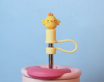 8mm Cartoon Doll Straw Topper - Stanley Straw Cap - Silicone Straw Topper - Straw Accessories