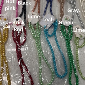 Pearl Neck Tie Necklace - Etsy display picture 3