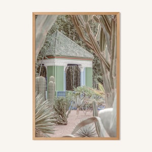 Marokkanischer Druck, Marrakesch Boho Wandkunst, Wüsten Kaktus Print Wohndekor, Boho druckbare Fotos, Yves Saint Laurent Jardin Majorelle