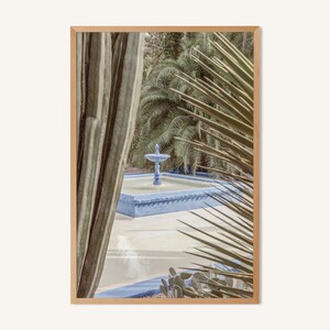 Marokkanischer Druck, Tanger Boho Wandkunst, Wüsten Kaktus Druck Wohnkultur, Boho druckbare Fotos, Yves Saint Laurent Jardin Majorelle