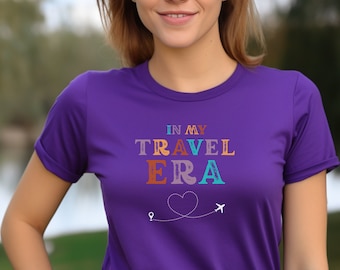 In My Travel Era Shirt, Travel TShirt, Adventure Shirt, Travel Tee, Vacation Shirt, Travel Shirt, Vacay Mode, Mountains Shirt, Hiking Shirt