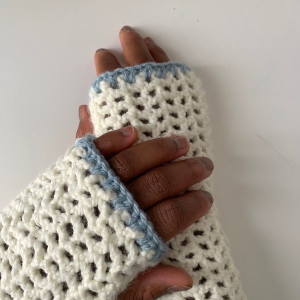 Mitaines mesh au crochet