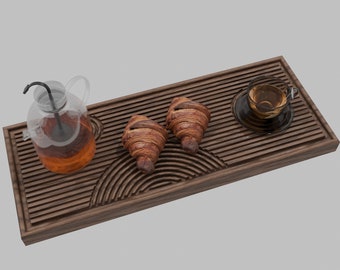 Servier- und Schneidebrett aus Holz 3D Modell für CNC