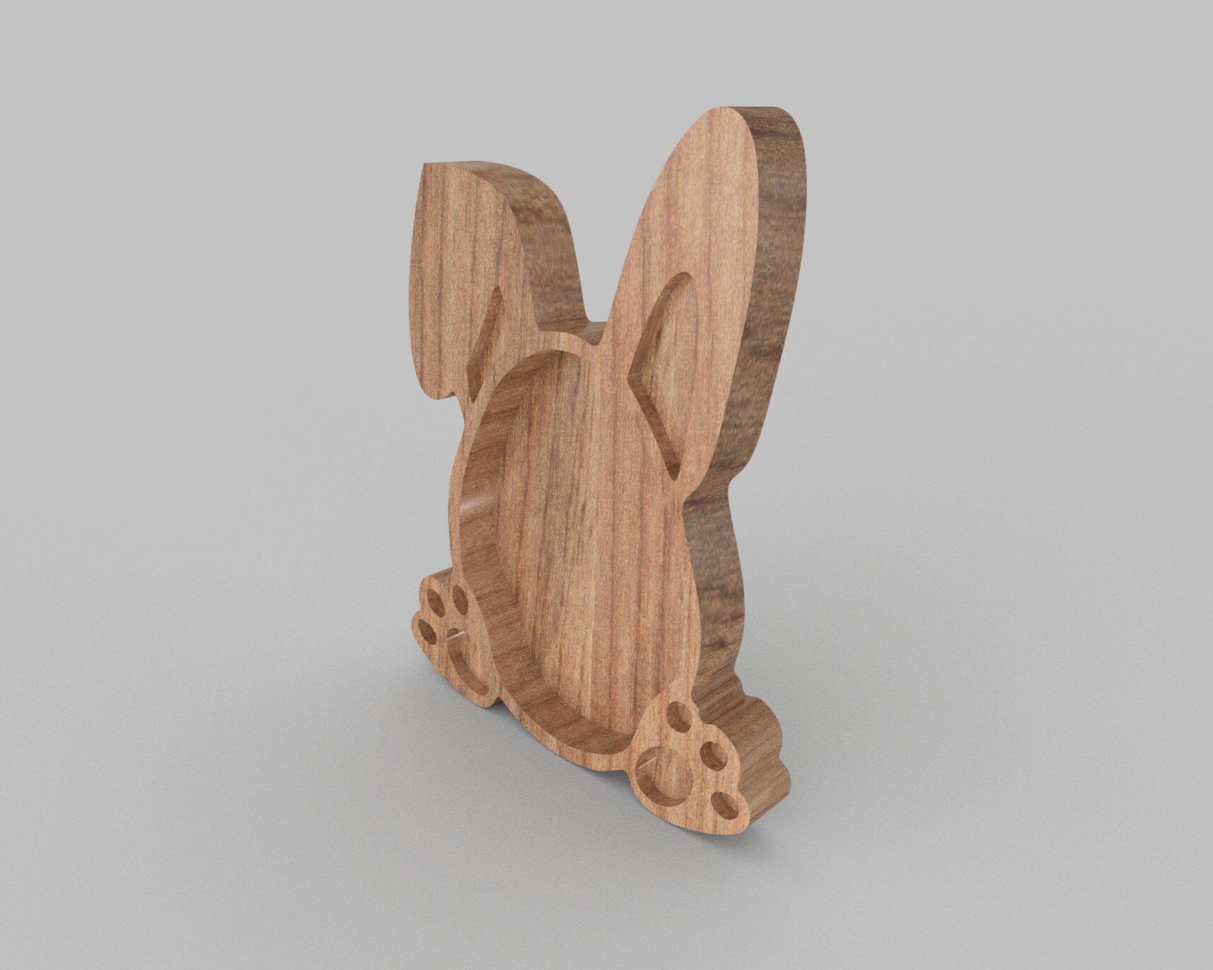 Rabbit Serving Plate 3D Model and Cnc Files (stl, Dxf, Eps,obj,crv) - Etsy