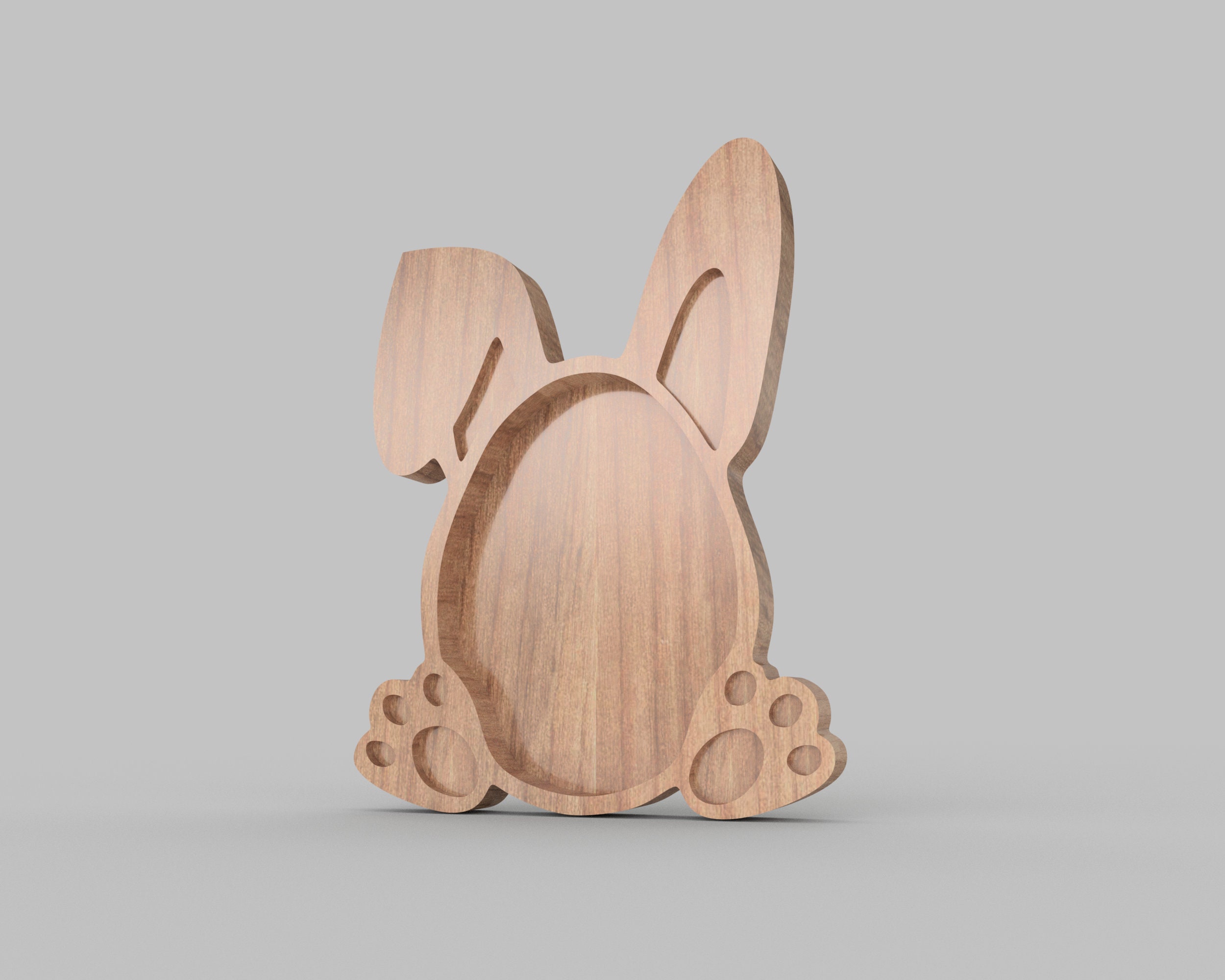 Rabbit Serving Plate 3D Model and Cnc Files (stl, Dxf, Eps,obj,crv) - Etsy
