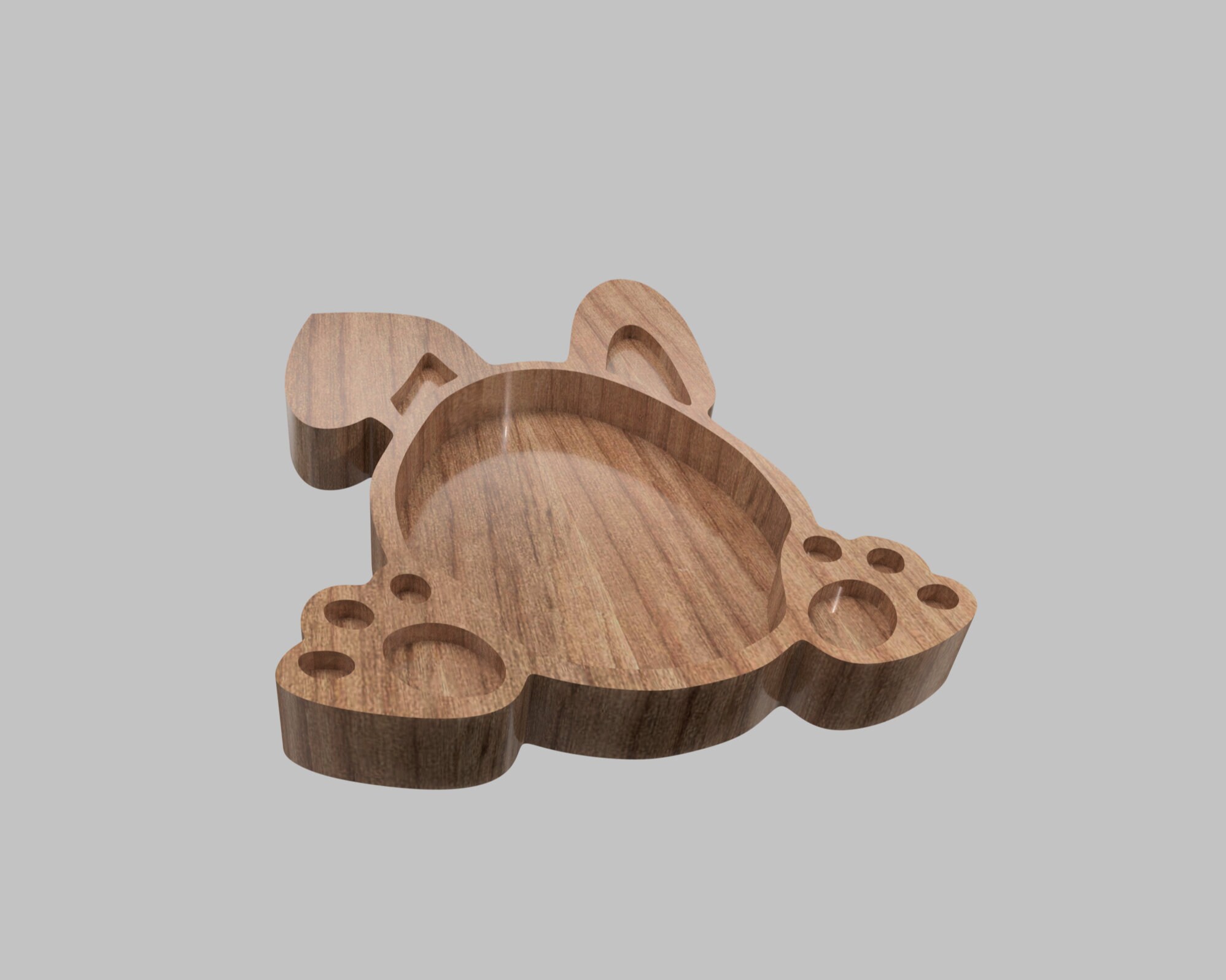 Rabbit Serving Plate 3D Model and Cnc Files (stl, Dxf, Eps,obj,crv) - Etsy