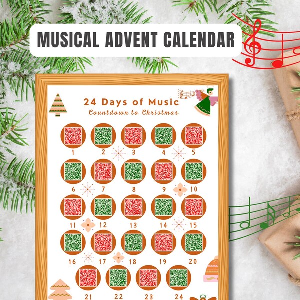 Musical Advent Calendar Etsy UK