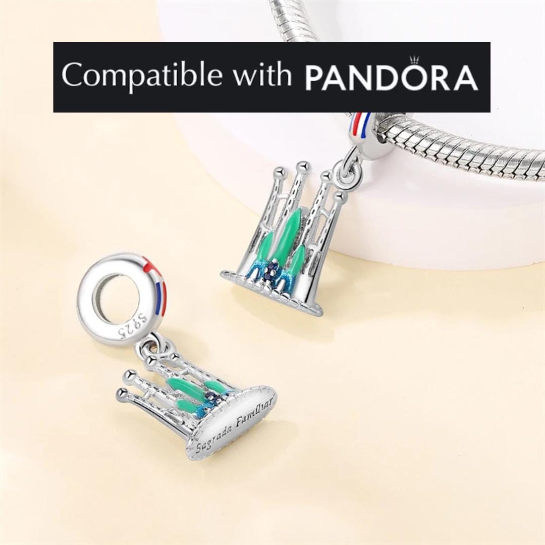 サグラダ・ファミリア チャーム スターリングシルバー：パンドラ対応