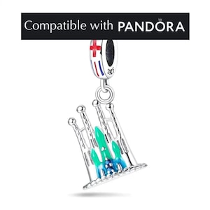 Sagrada Familia Charm, Sterling Silver: Pandora Compatible Barcelona Pendant Jewelry for Bracelets and Necklaces