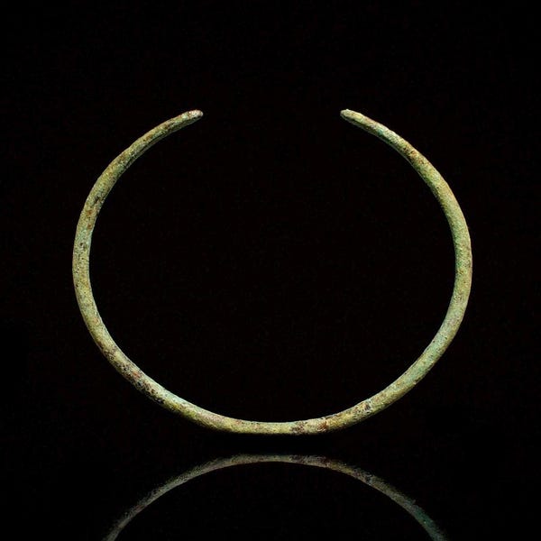 Ancient Celtic Bracelet – Double-Headed Serpent of Cernunnos | Hand-Wrought Bronze | 12th Century AD | Talisman of Regeneration